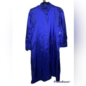 J Gallery Nylon Purple Hooded Jacket Sz9/10